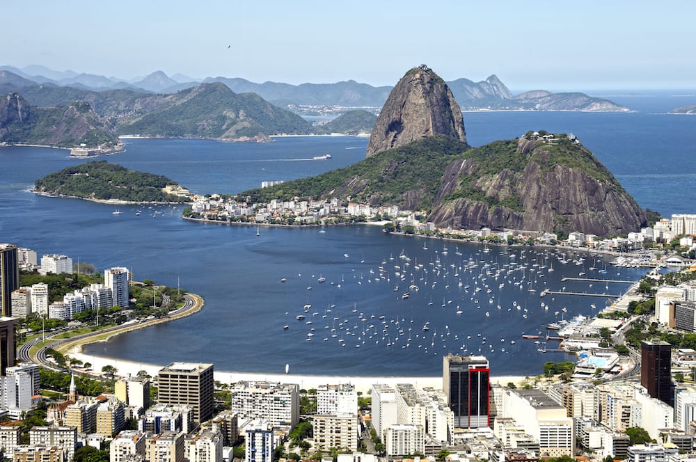 Vista aérea da cidade Rio de Janeiro, RJ