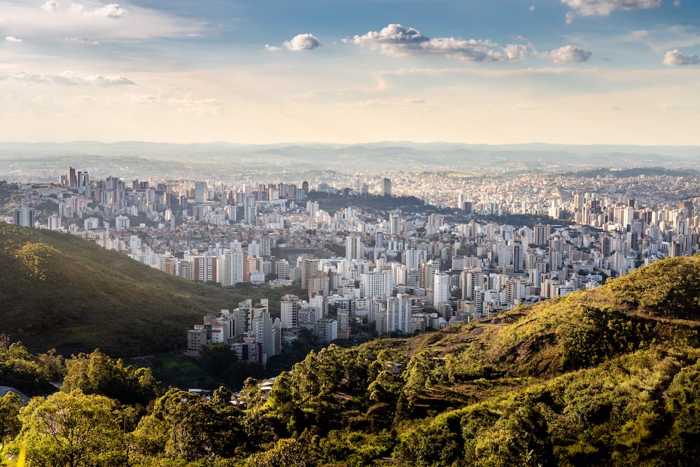 Vista aérea da cidade Belo Horizonte, MG