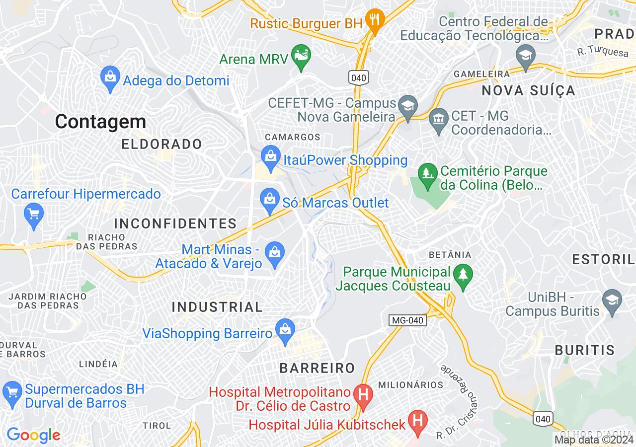 Mapa centralizado no bairro Vila São Paulo