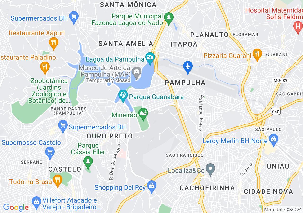Mapa centralizado no bairro São José