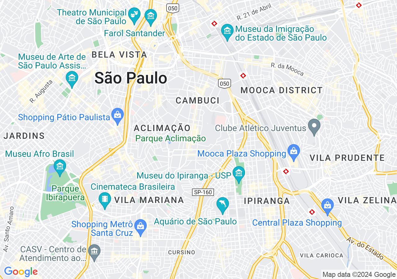 Mapa centralizado no bairro VILA DEODORO