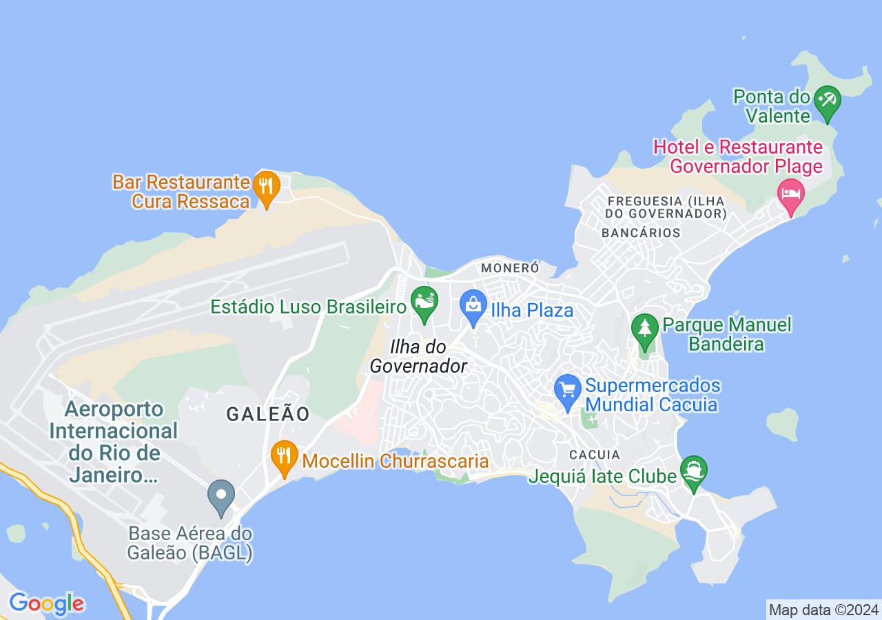 Mapa centralizado no bairro Portuguesa