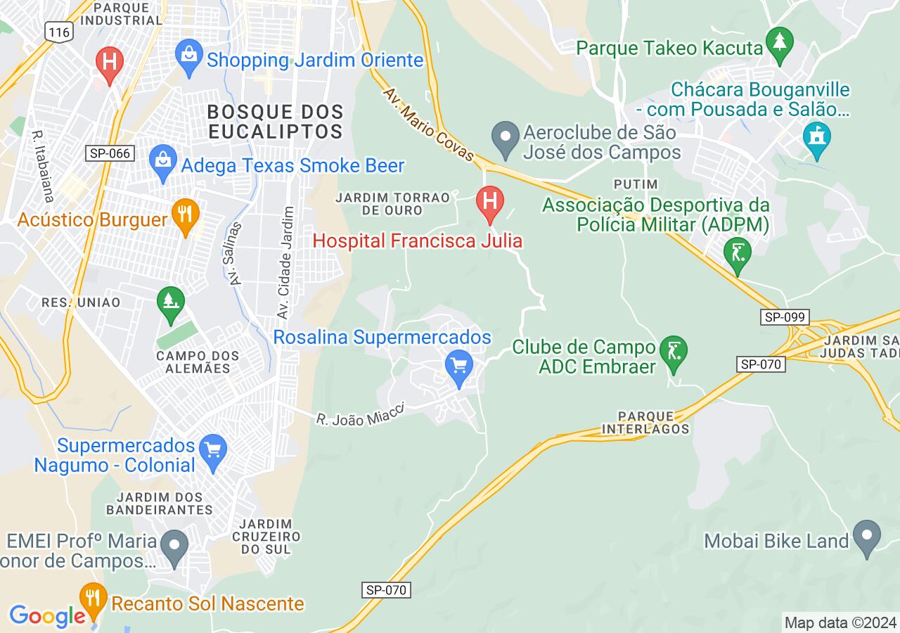 Mapa centralizado no bairro Condomínio Campos do Conde