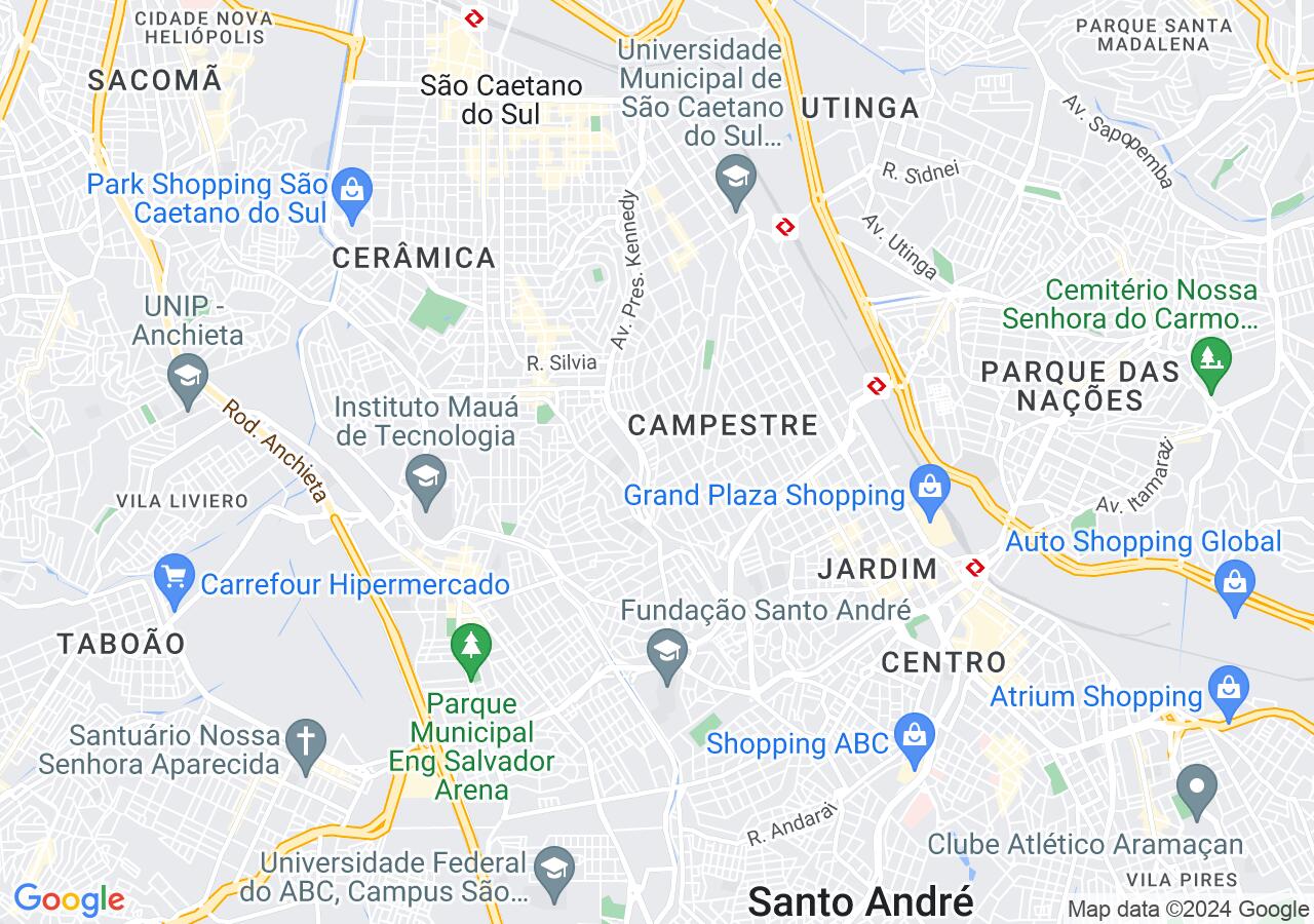 Mapa centralizado no bairro Boa Vista