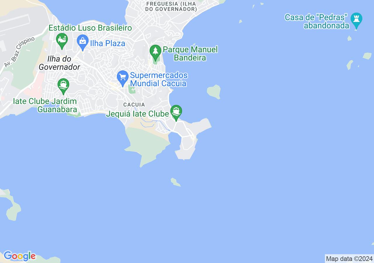 Mapa centralizado no bairro Ribeira