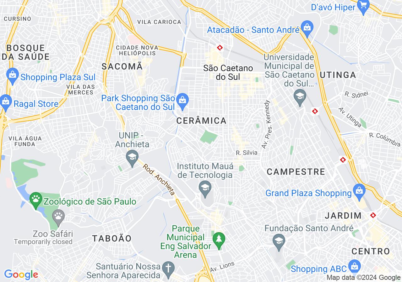 Mapa centralizado no bairro São José